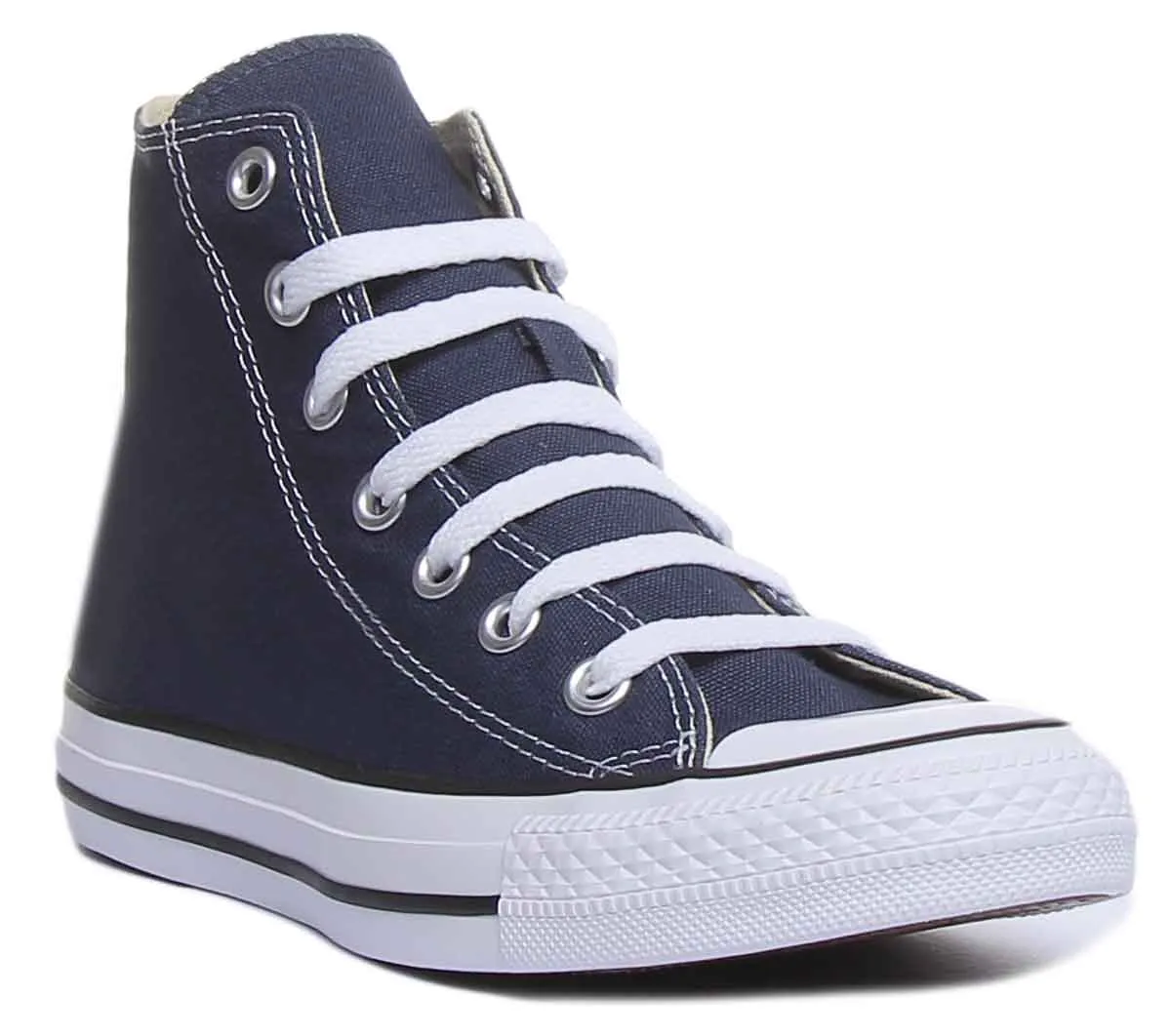 Converse All Star Hi Core Canvas Trainer In Navy White For Unisex