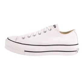 Converse All Star Lift Platform Low-Top Sneakers Fabric White Colour For Women