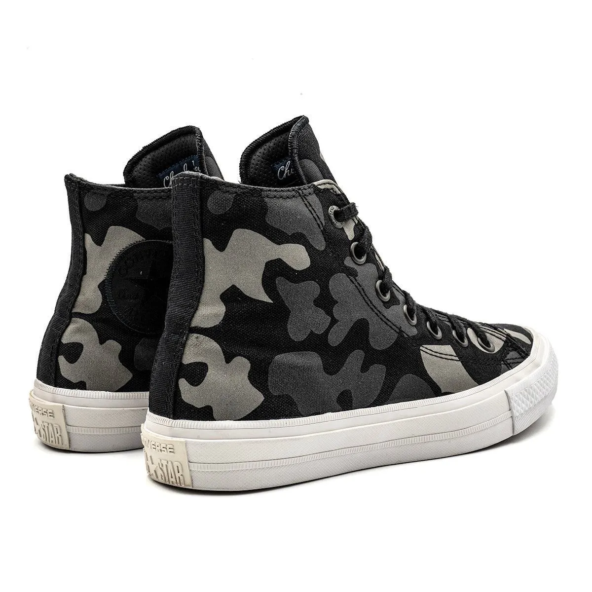 Converse Chuck Taylor All Star Hi Reflective Camo High-Top Sneakers Fabric Black Colour For Women