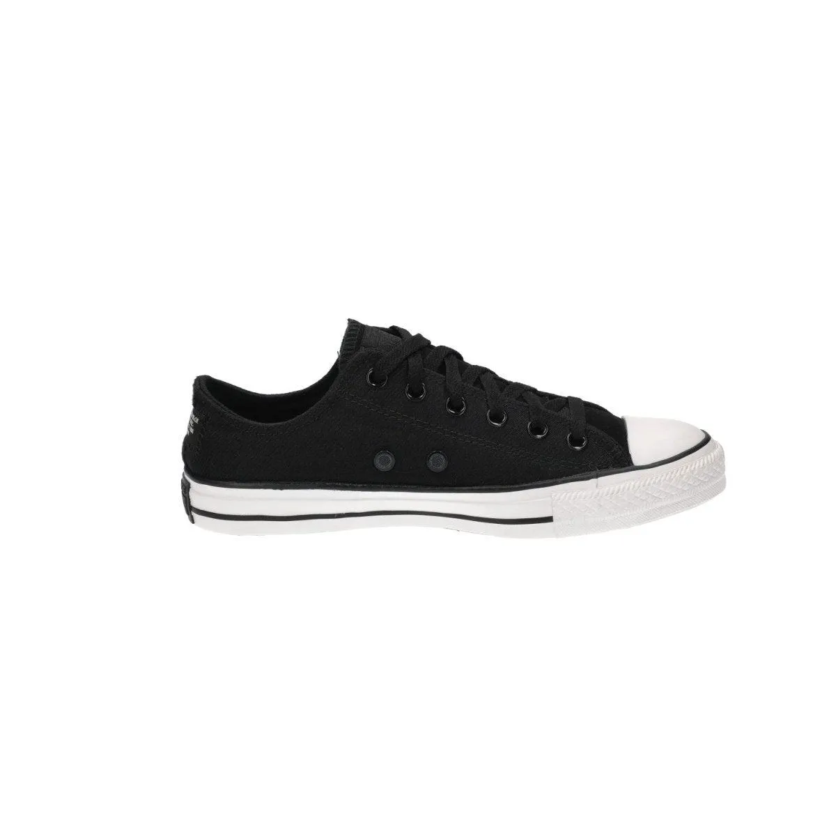 Converse Heavy Gauge Twill Chuck Taylor All Star Low-Top Sneakers Fabric Black Colour For Men