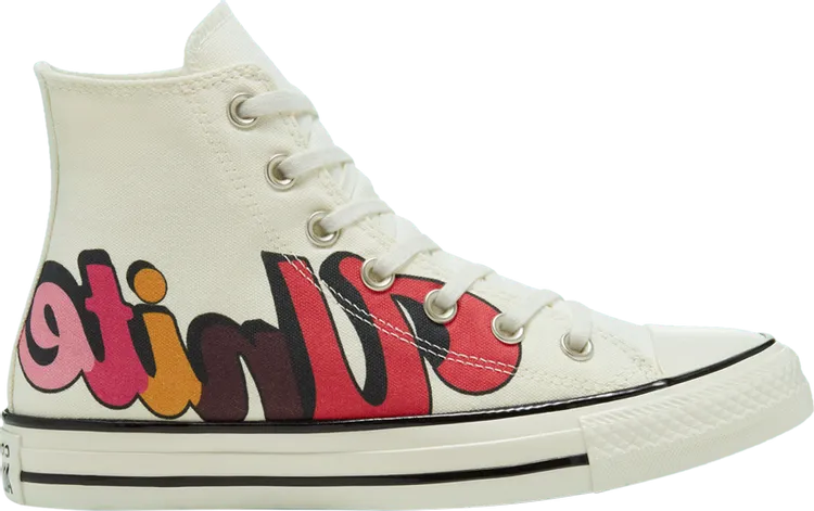 Converse Wmns Chuck Taylor All Star High Girls Unite Sneakers, cream