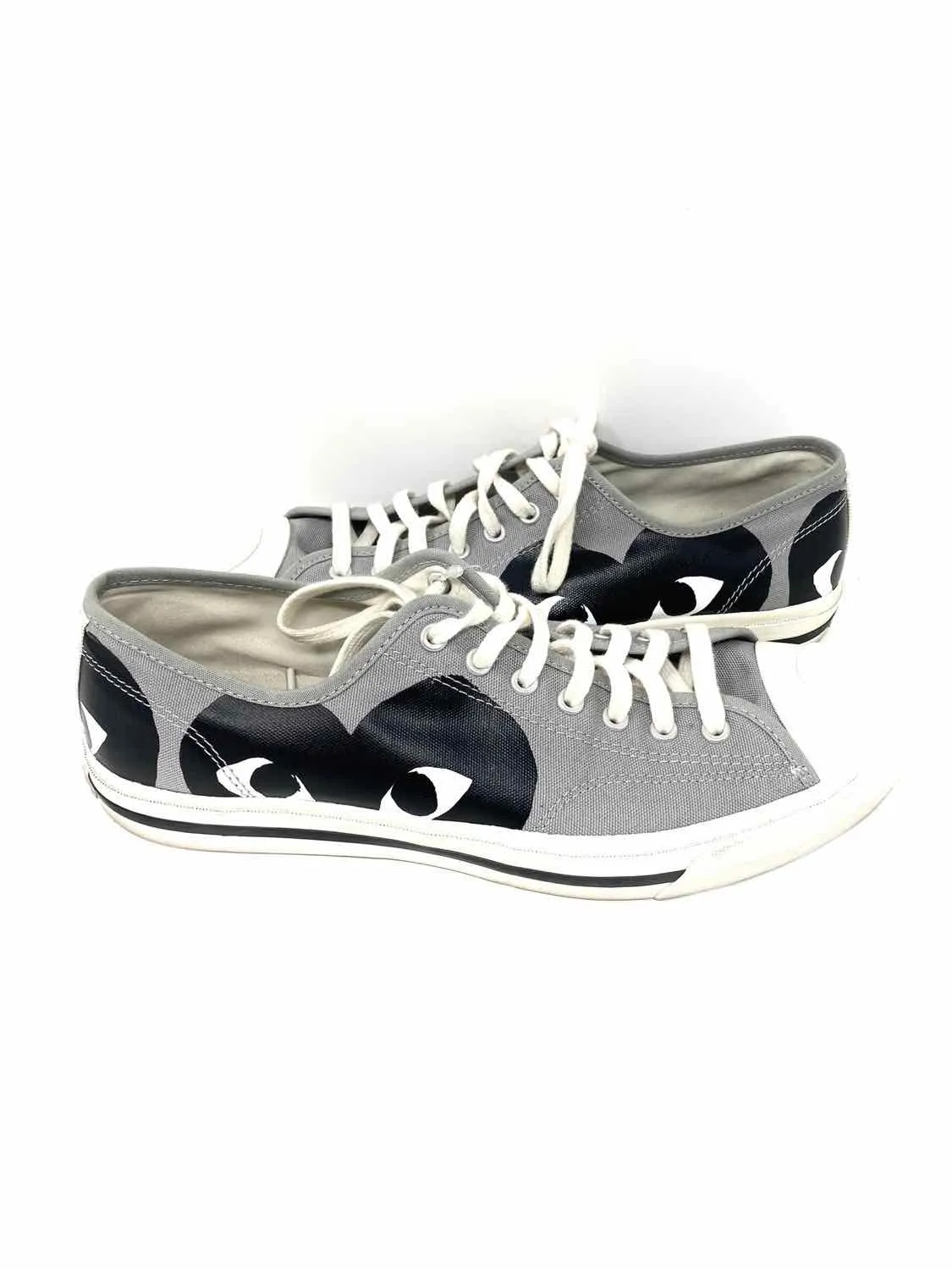 Converse x Play Comme des Garcons Men's Gray White Logo Sneakers