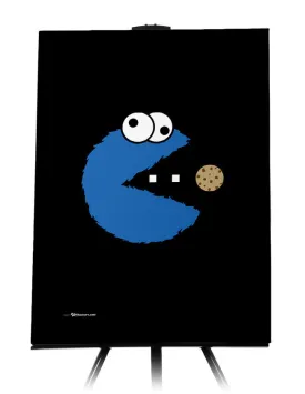 Cookie Monster Pac-Man Canvas