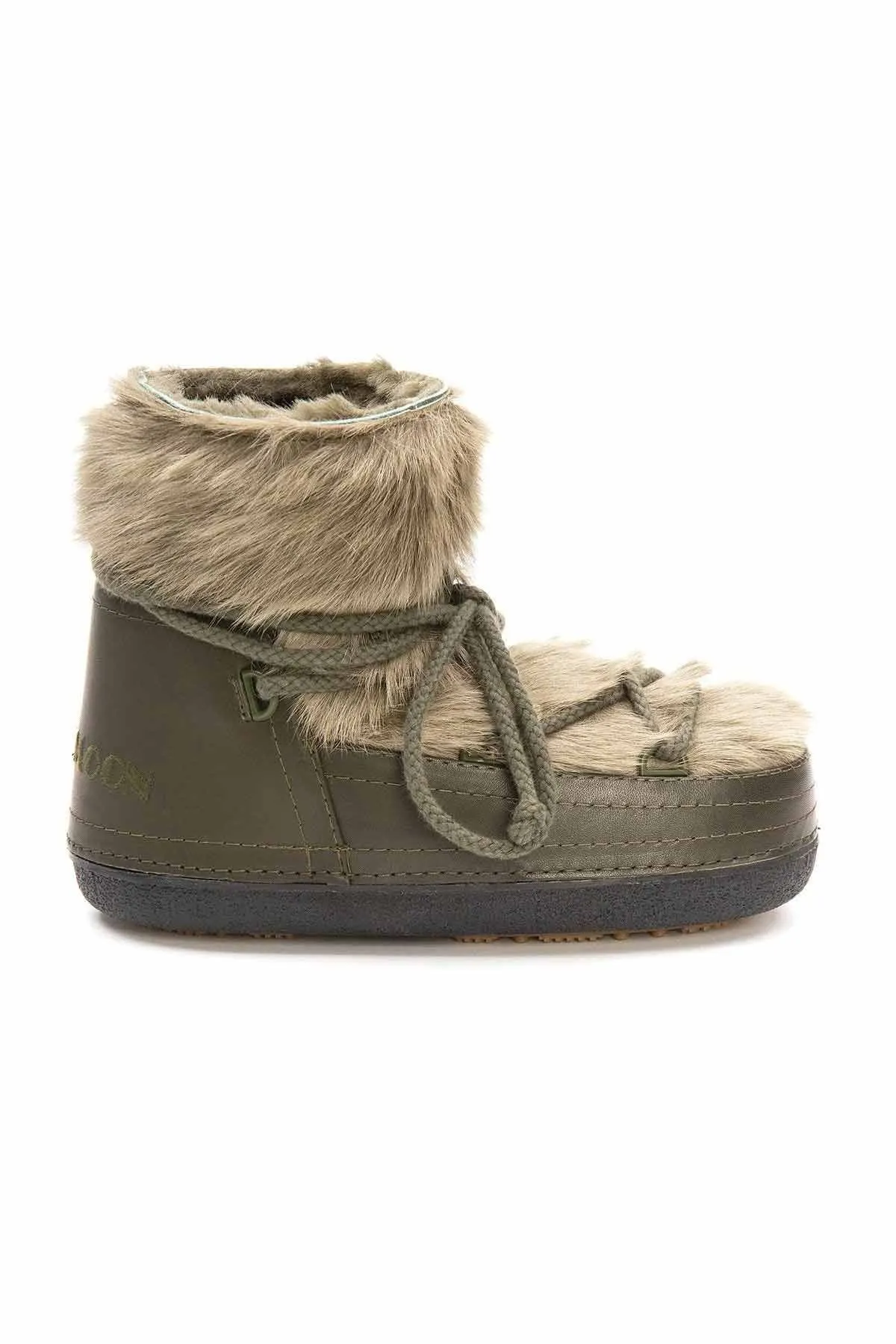 Cool Moon Women's Genuine Fur Snow Boot SCB 251316 Khaki