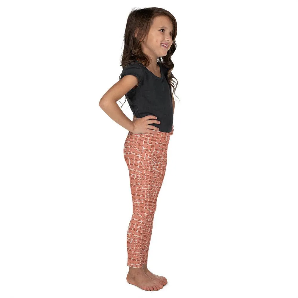 Copper Animal Print Kid's Leggings