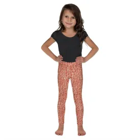 Copper Animal Print Kid's Leggings