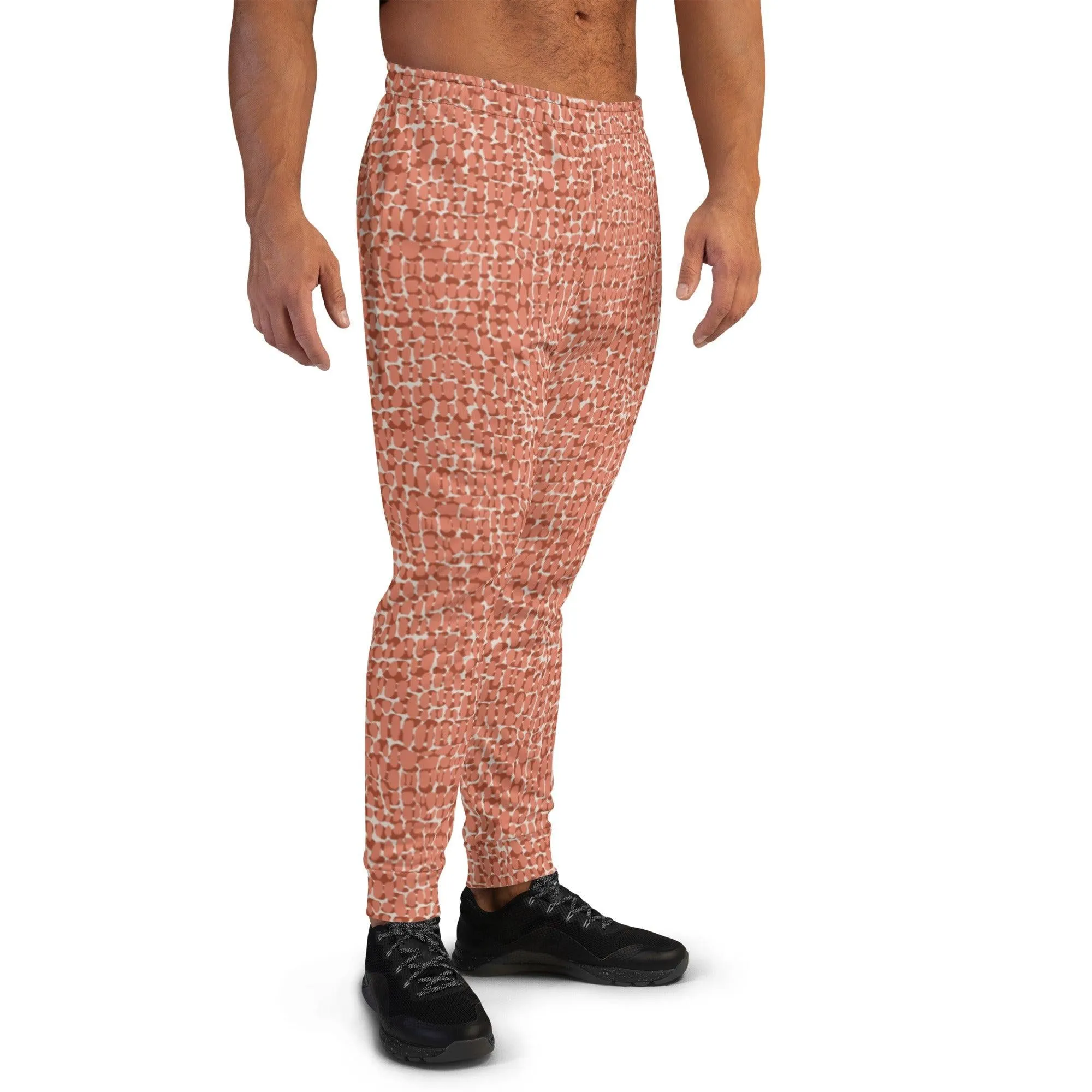 Copper Animal Print Men's Street Joggers