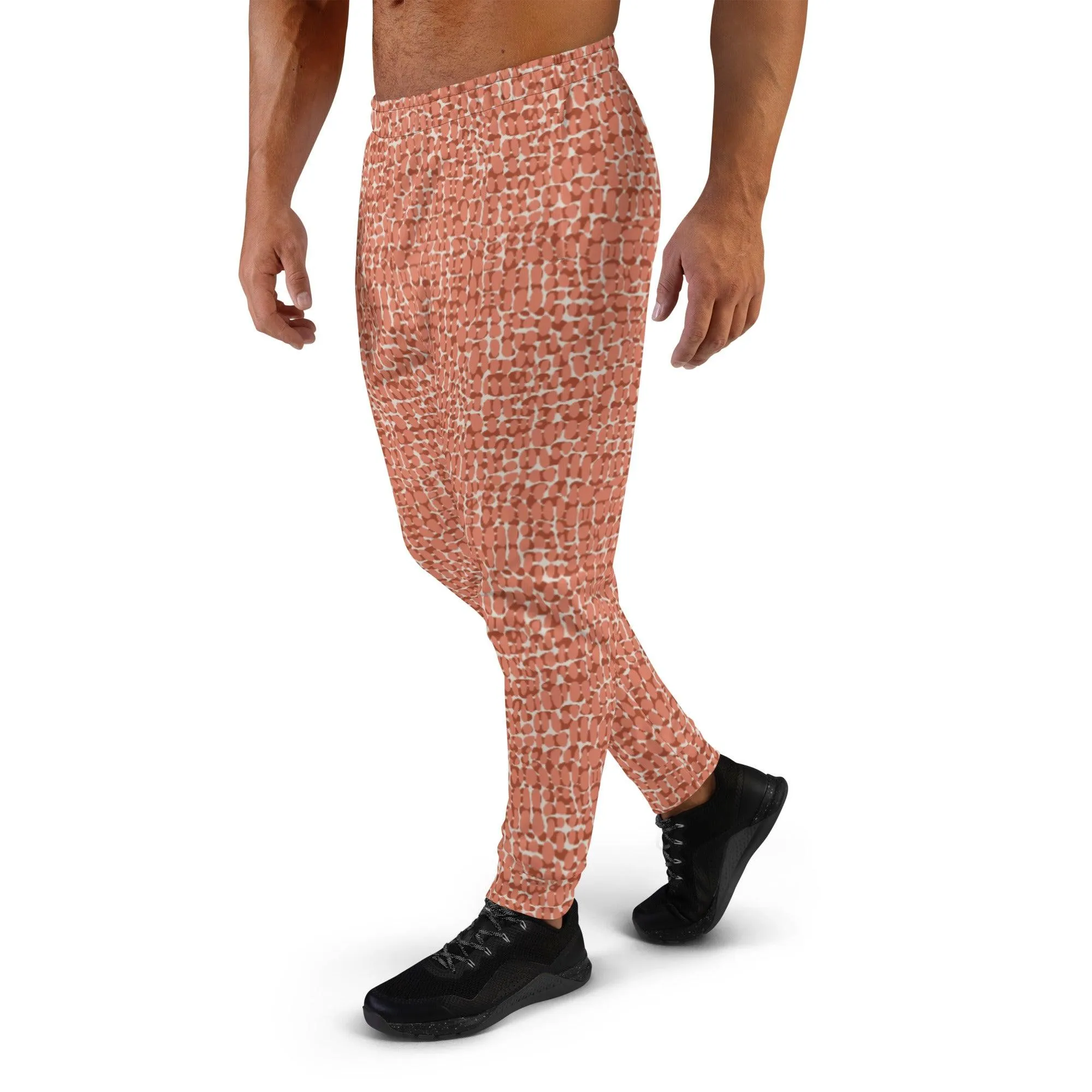 Copper Animal Print Men's Street Joggers