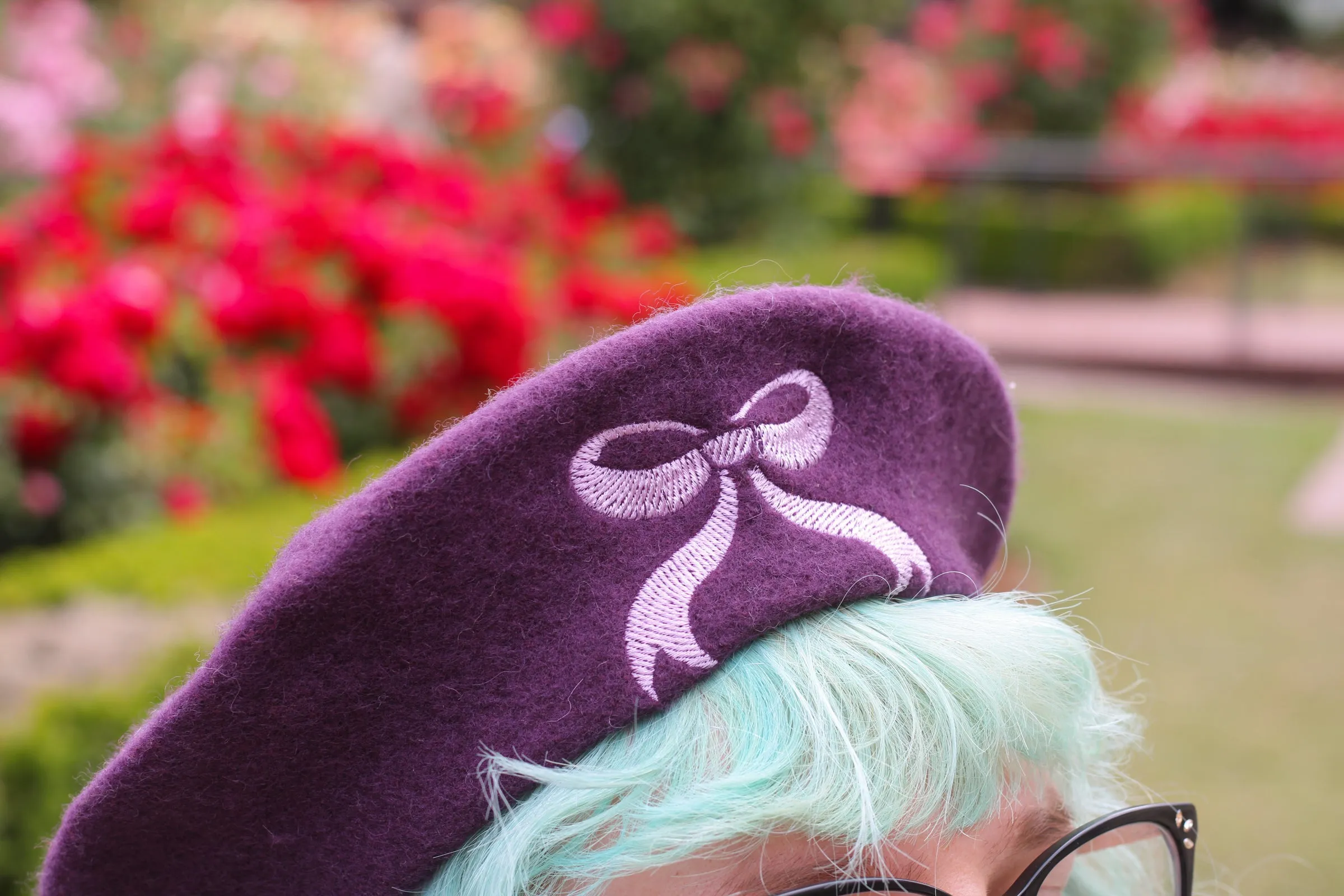 Coquette Ribbon Embroidered Beret!