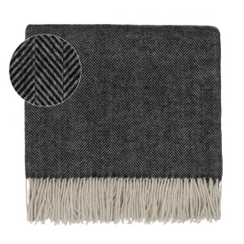 Corcovado Alpaca Blanket [Black/Off-white]