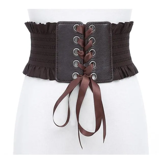 Corset Tassels Elastic Belt