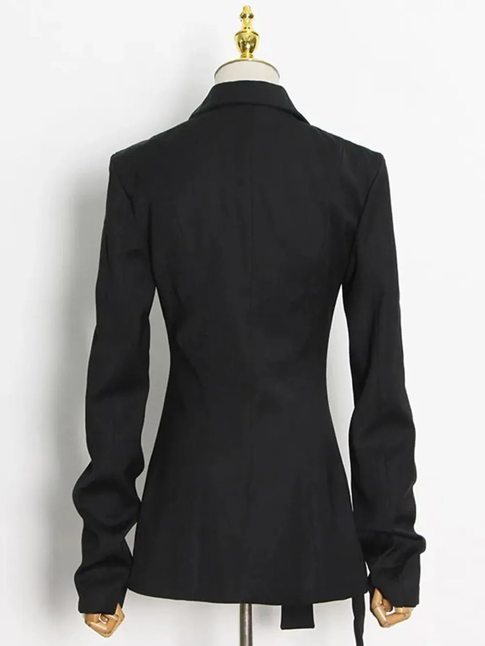 Coryn Spliced Button Tunic Blazer