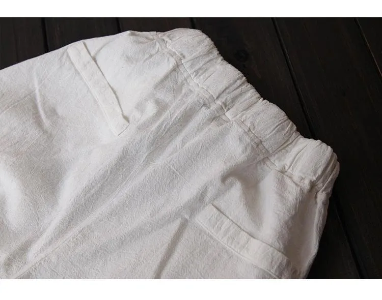 Cotton & Linen Pleated Pants | Zen