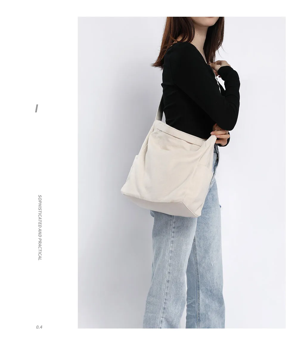 Cotton Canvas Hobo Bag Canvas Hobo Crossbody Bag Womens