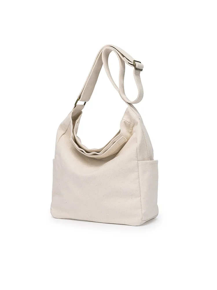 Cotton Canvas Hobo Bag Canvas Hobo Crossbody Bag Womens