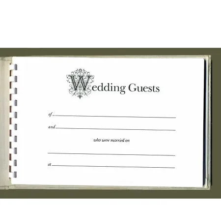 Country Romance Wedding Guest Book