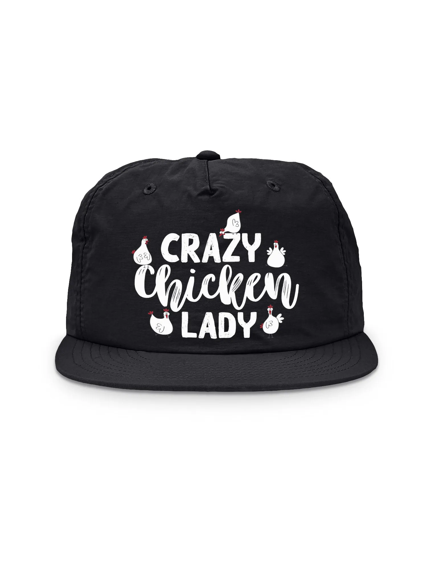 Crazy Chicken Lady Quick-Dry Cap