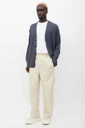 Cream Straight Leg Trouser