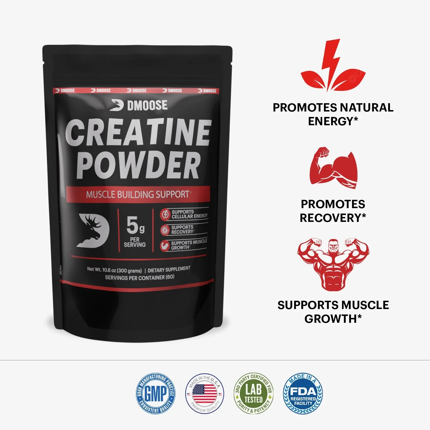 Creatine Powder (Pack of 3)