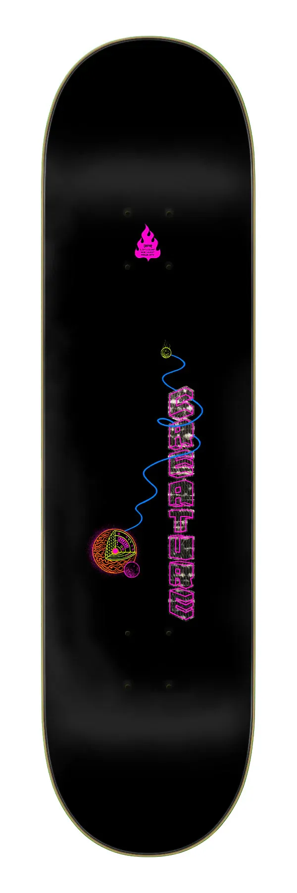 CREATURE "Lockwood Xploration VX" Blacklight Skateboard Deck (8.25")