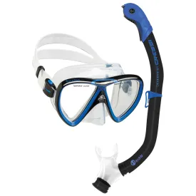 Cressi Ikarus Mask with Orion Semi-Dry Snorkel Combo