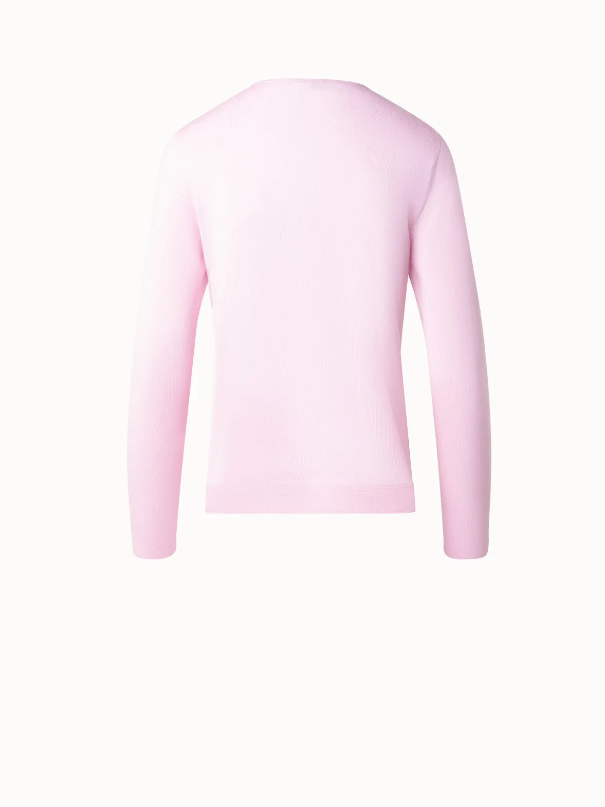 Crew Neck Cashmere Silk Sweater