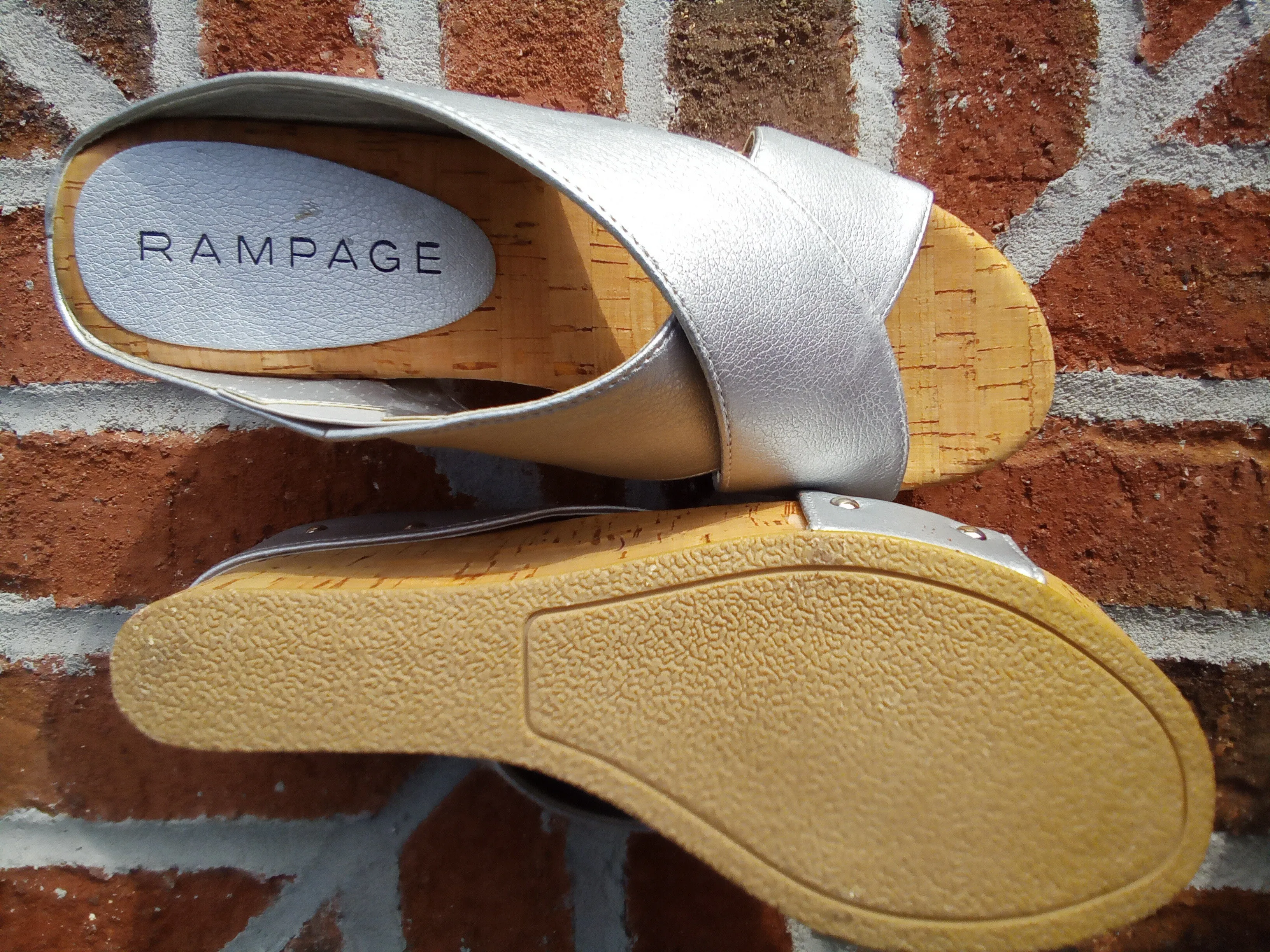 Criss  Cross Strap Cork Wedge Heels | Rampage | Quizzer - FINAL SALE