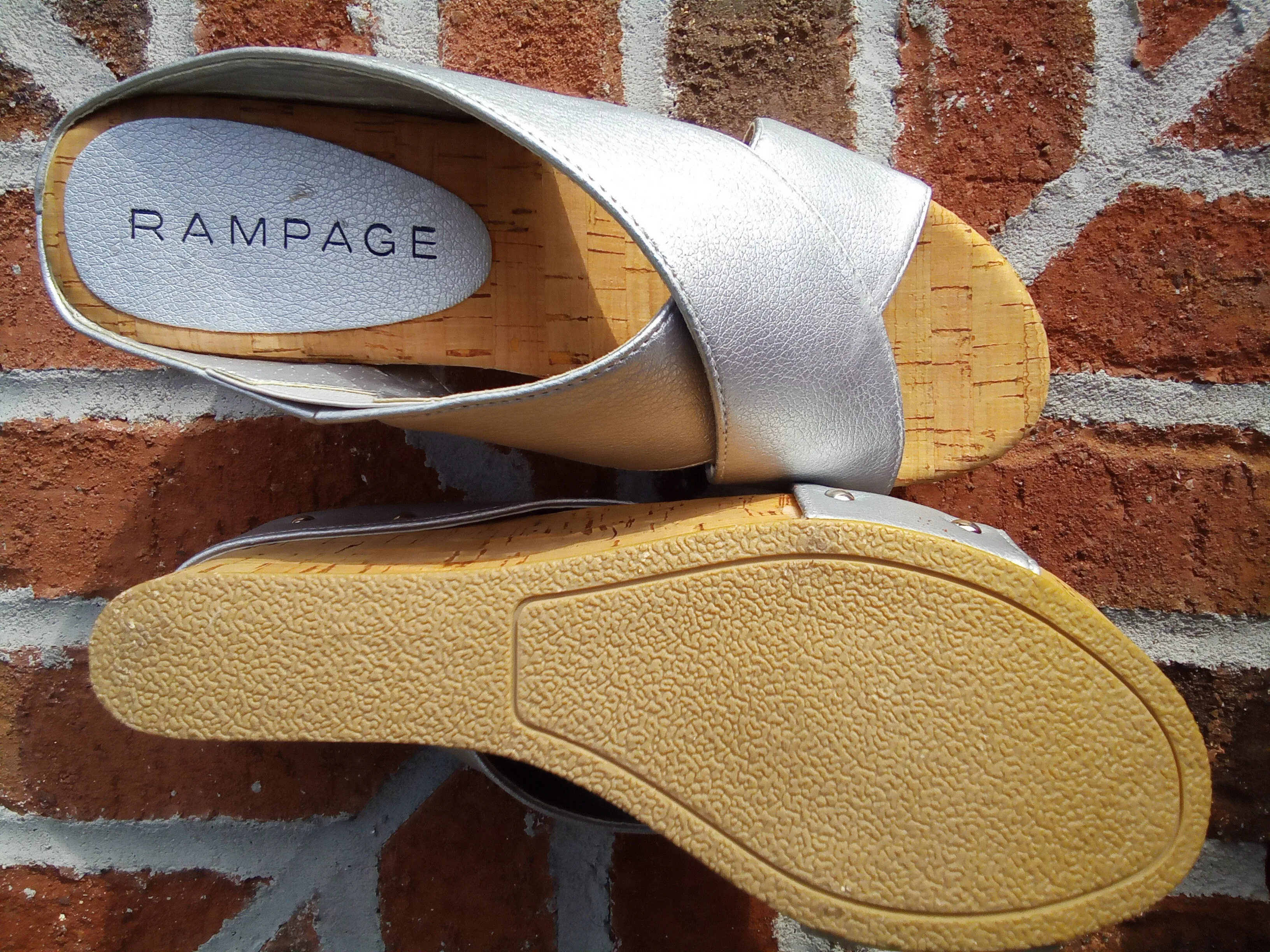 Criss  Cross Strap Cork Wedge Heels | Rampage | Quizzer - FINAL SALE