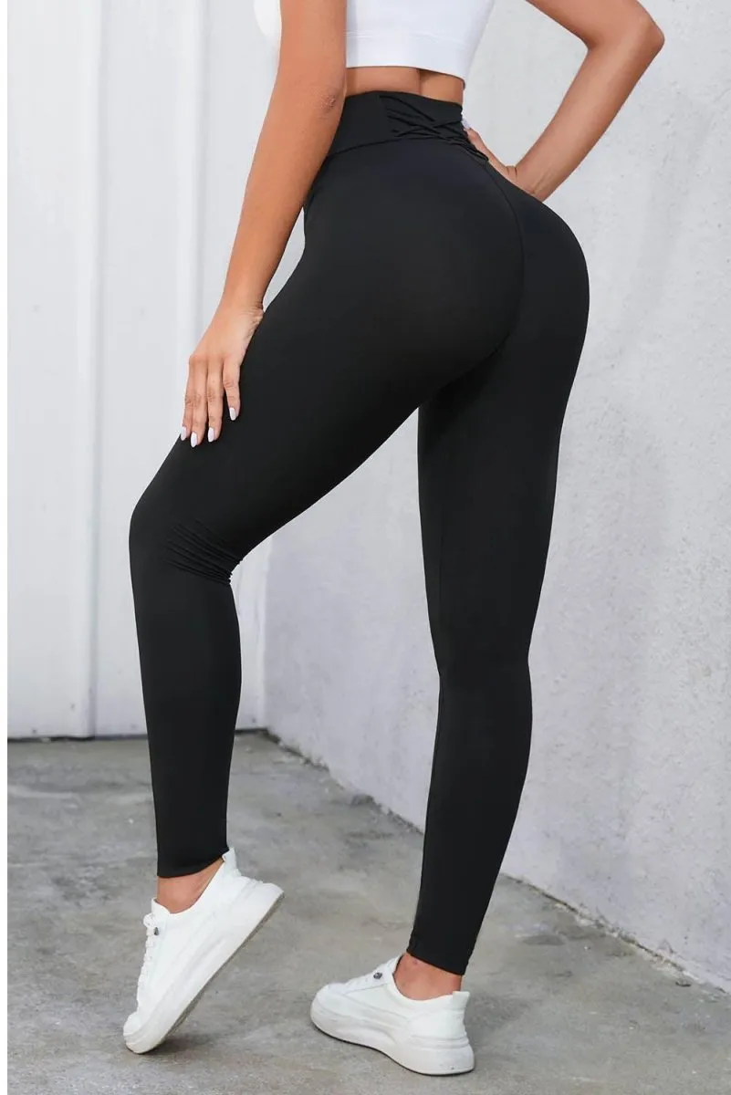 Crisscross Waistband Leggings