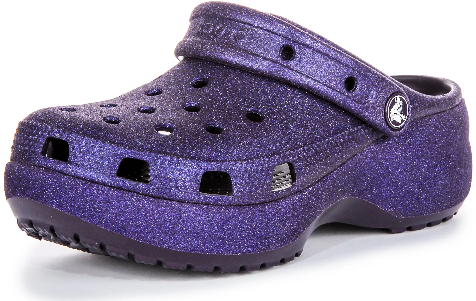 Crocs Classic Purple Glitter In Purple For Women