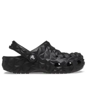 CROCS GEOMETRIC BLACK CLOGS