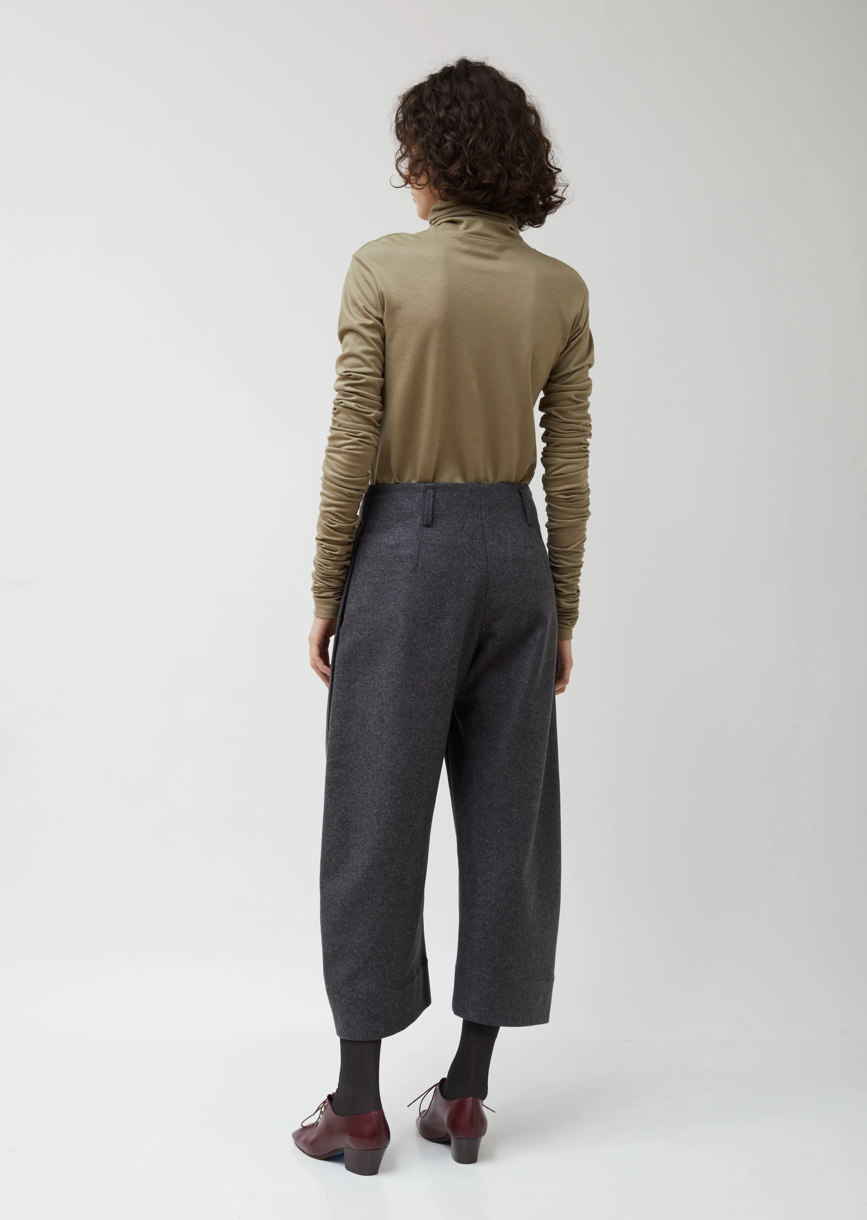 Cropped Wool Chino Pants