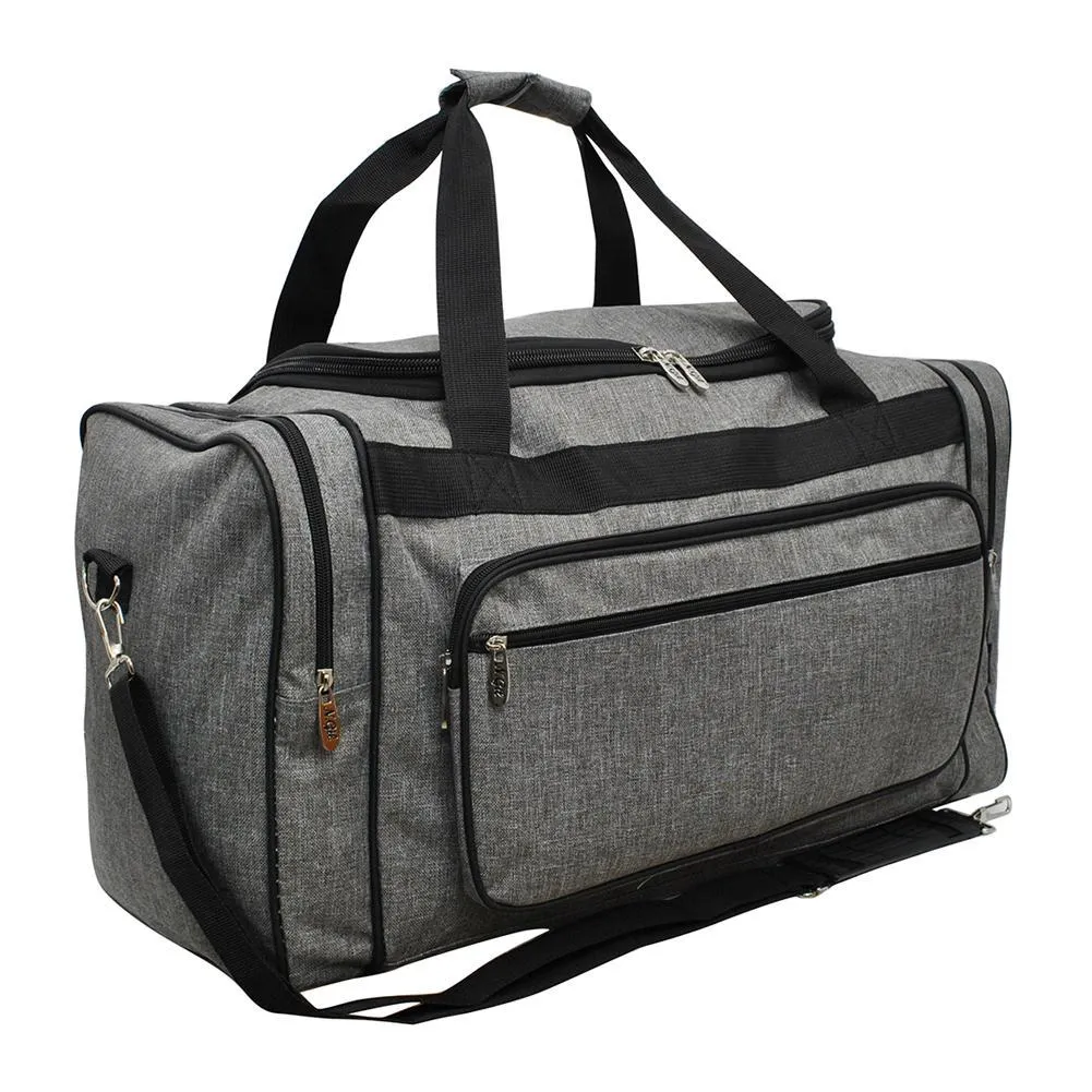 Crosshatch Gray NGIL Canvas 20" Duffle Bag