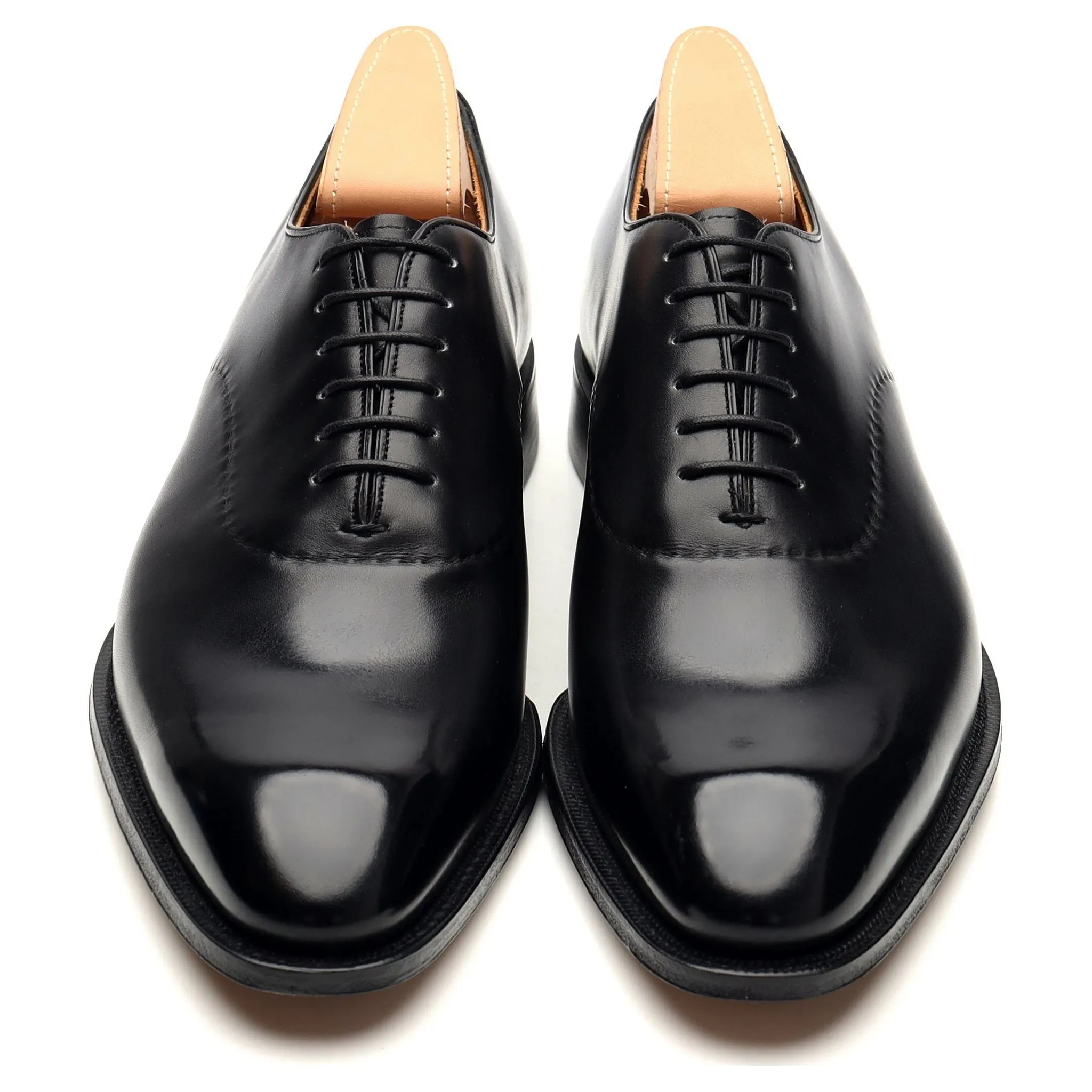 Crown Collection 'Eliot' Black Leather Wholecut Oxford UK 9 F