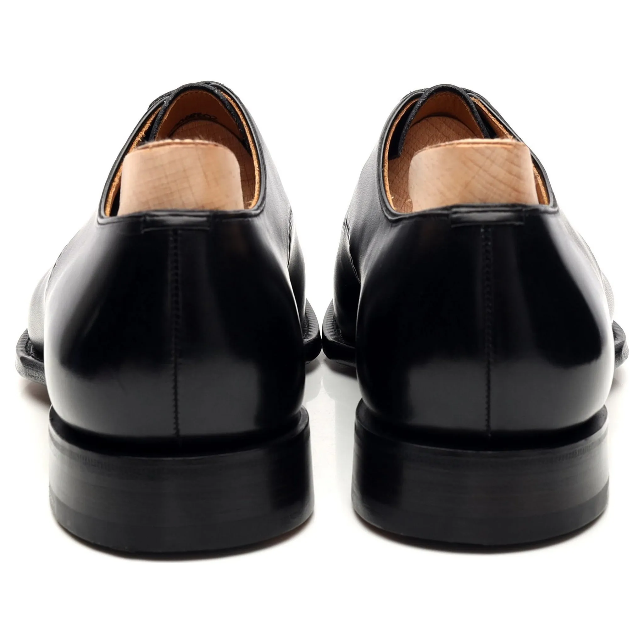 Crown Collection 'Eliot' Black Leather Wholecut Oxford UK 9 F