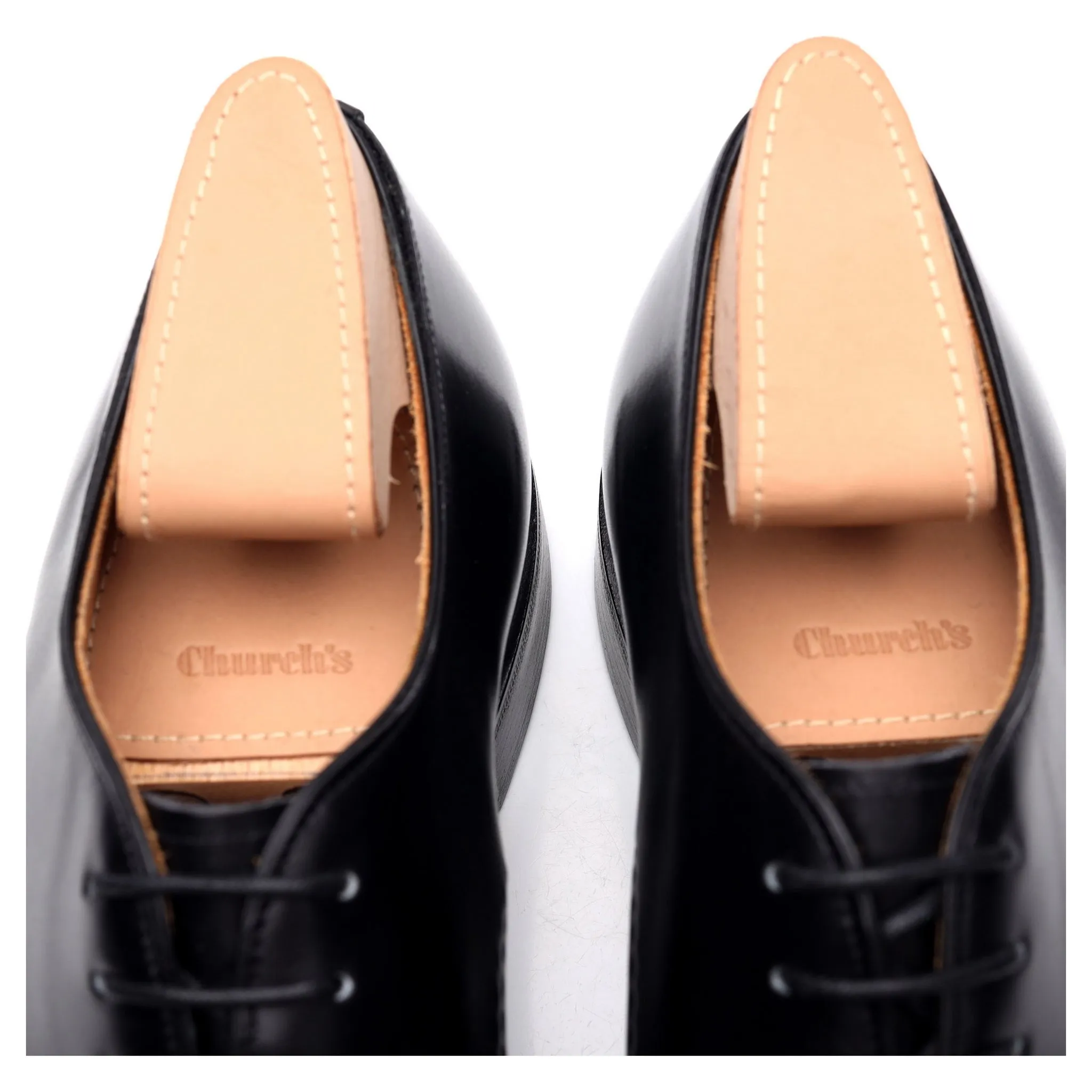 Crown Collection 'Eliot' Black Leather Wholecut Oxford UK 9 F