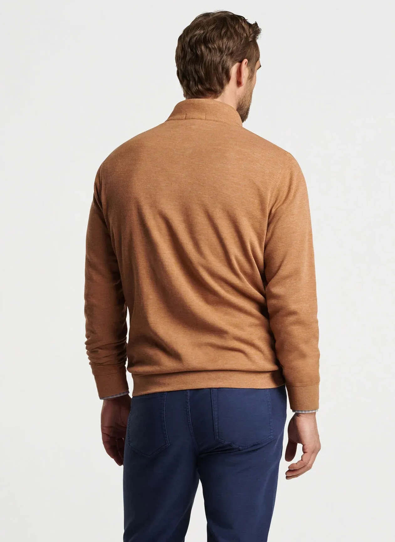 Crown Comfort Pullover by Peter Millar - British Tan