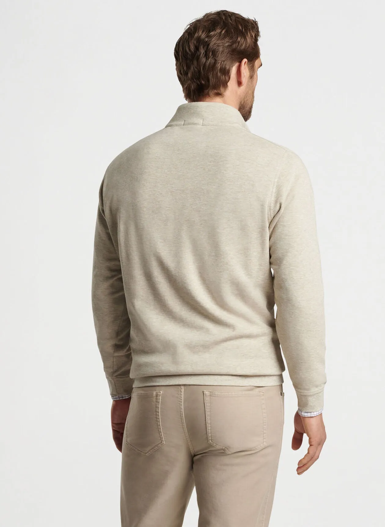 Crown Comfort Pullover in Stone by Peter Millar