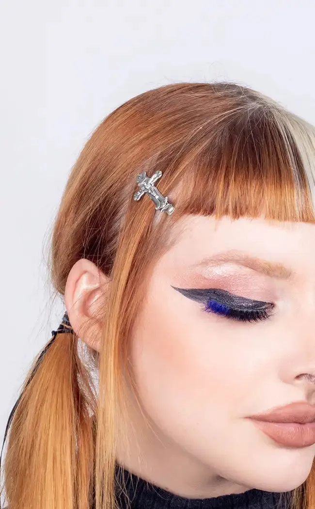 Crucifixion Hair Clip Set