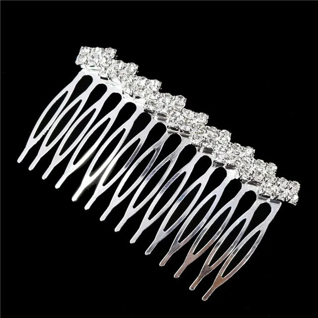 Crystal Pearl Wedding Hair Combs  Bridal  Accessories