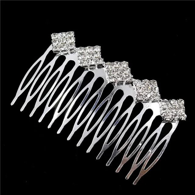 Crystal Pearl Wedding Hair Combs  Bridal  Accessories