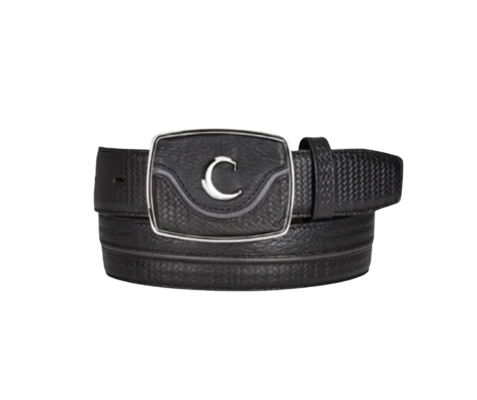 Cuadra BC201 MN Black Stitching Belt