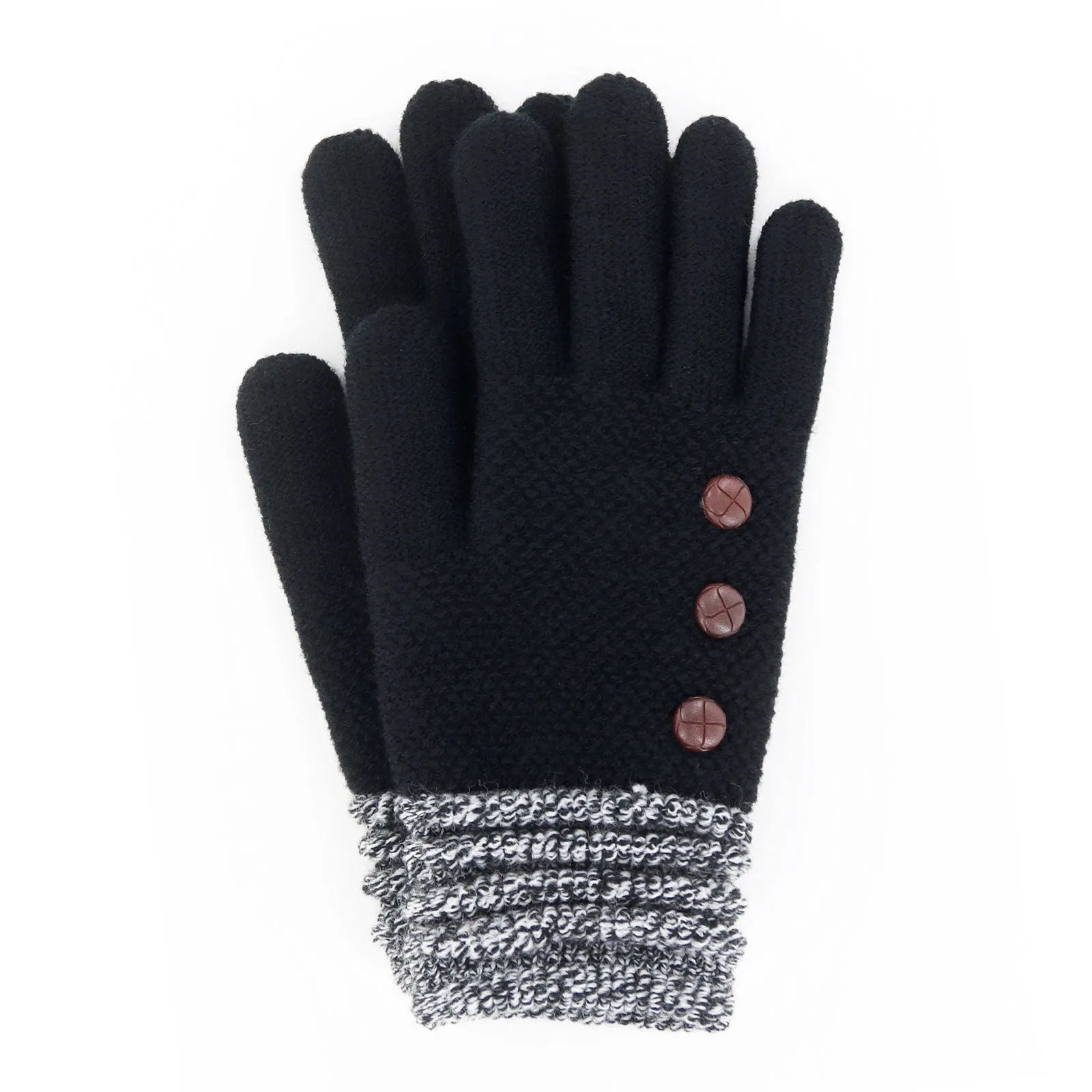 CUFF BLACK GLOVES