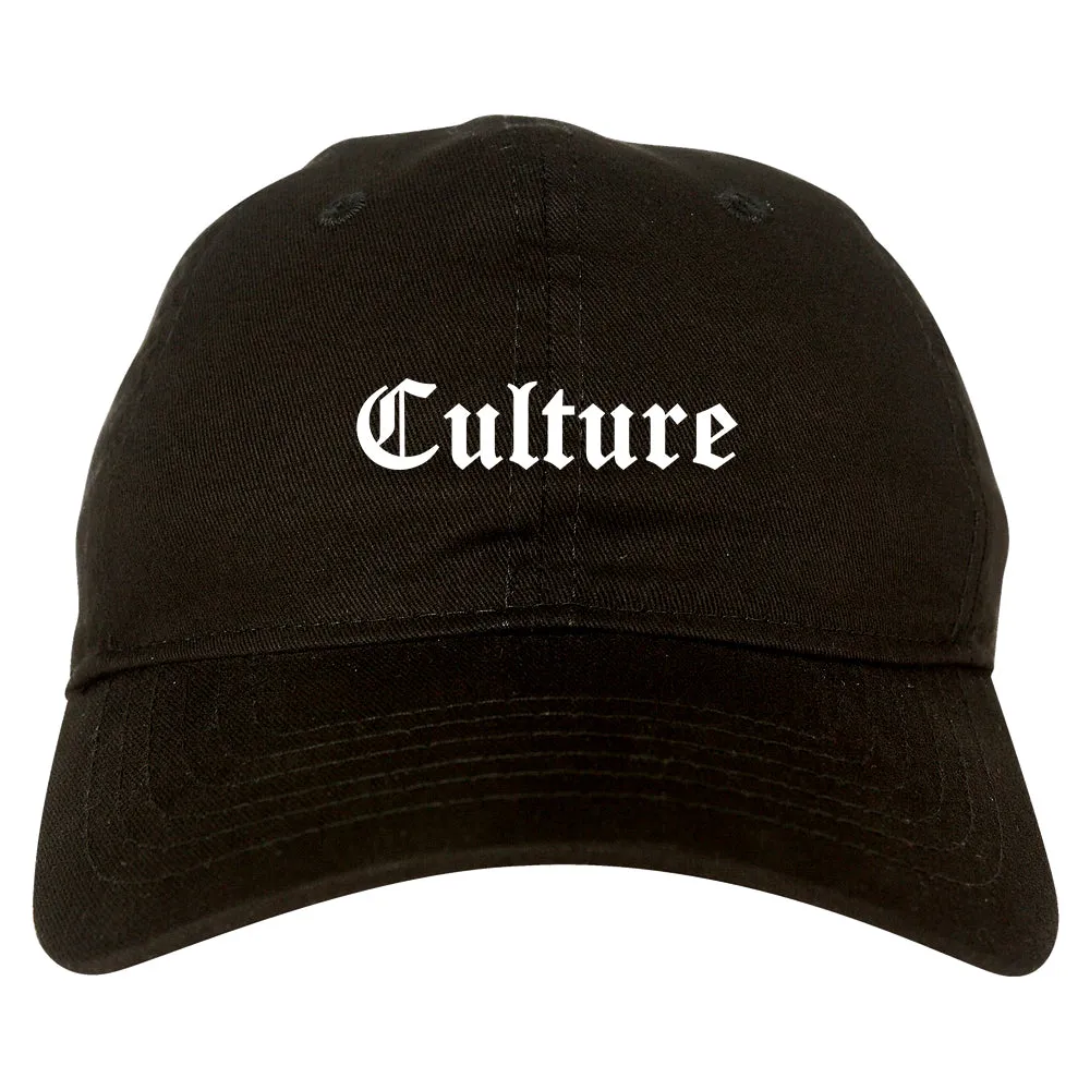 Culture Gothic Font Mens Dad Hat Baseball Cap