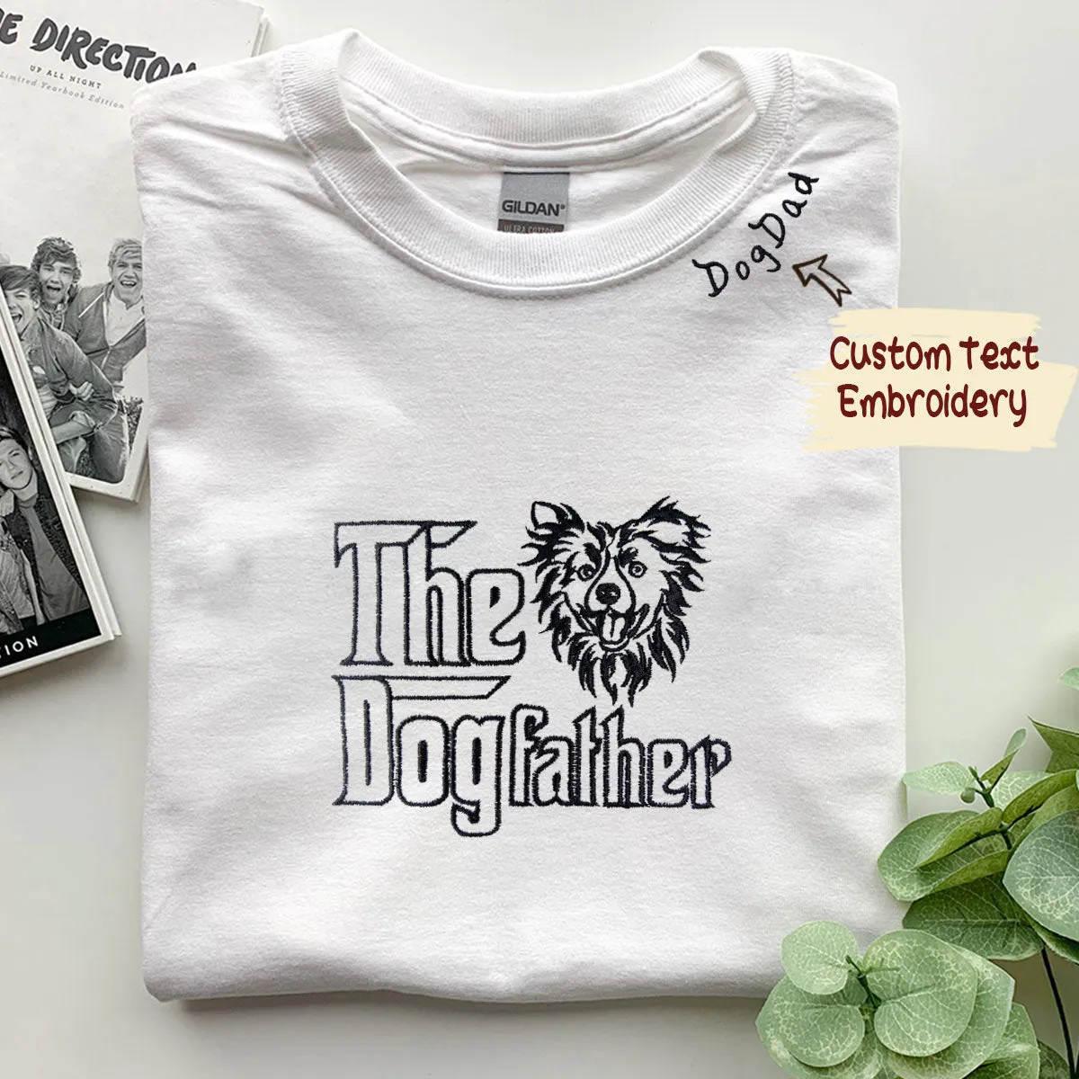 Custom Border Collie Dog Dad Shirt