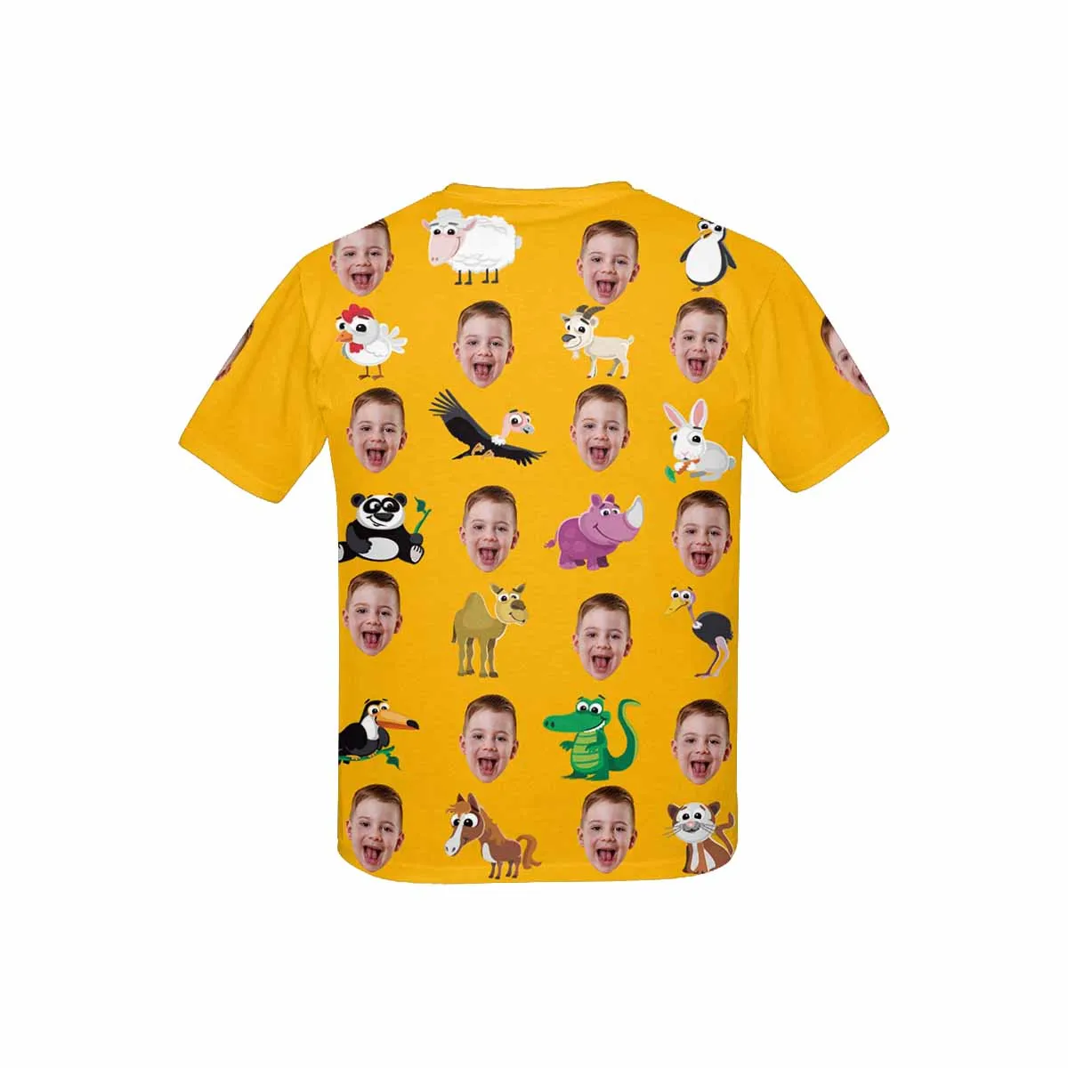 Custom Face Animal Kid's All Over Print T-shirt