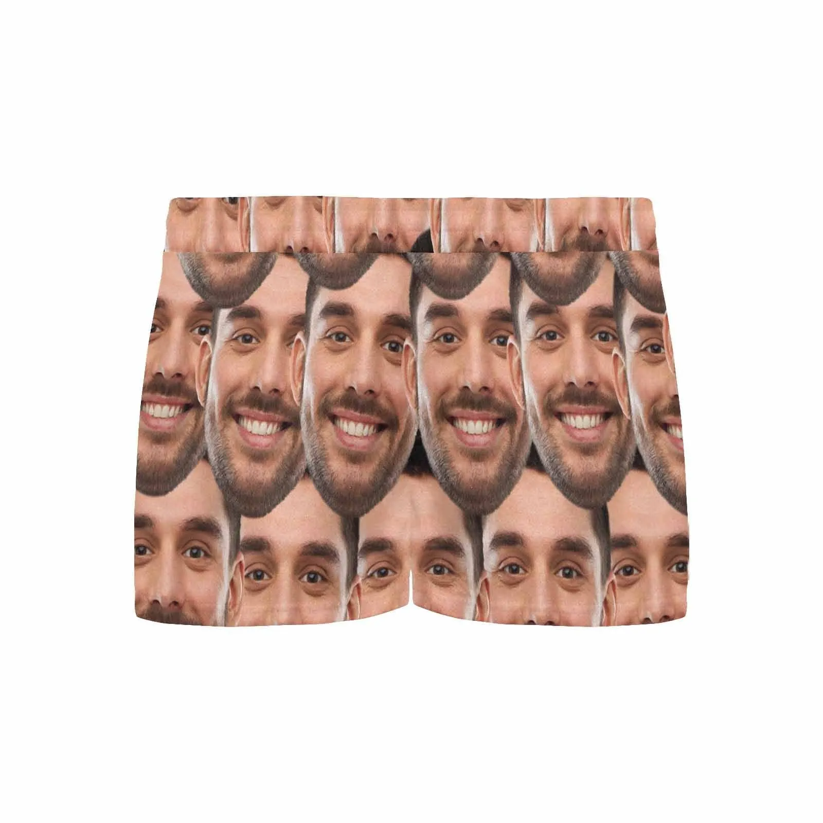 Custom Face Women's Pajama Shorts Personalized Seamless Face Sleepwear Shorts