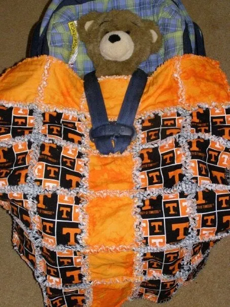 Custom Made to Order Stroller Rag Quilt for Baby or Toddler - Personalization Optional