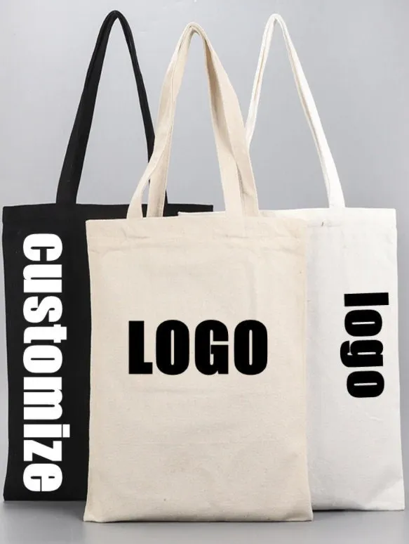 Custom Tote Gift Bags - Personalized Shopping Bag - Beach Bag Create your Own Bag - Promotional Tote Bag - Printed Tote Bag Grocery Bag