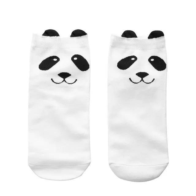 Cute 3D Printed Lovely Cartoon Panda Socks